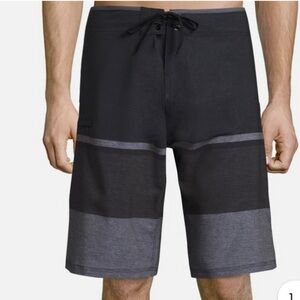 Burnside Empire Boardshort Men’s Size 30 Black Grey Beach Sand Swim Vacation